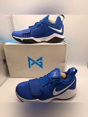 Nike PG 1 Game Royal White Black Men’s Size 12 NEW w/ Box Paul George 878627-400